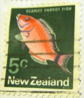 New Zealand 1970 Scarlet Parrot Fish 5c - Used - Oblitérés