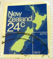 New Zealand 1982 Map 24c - Used - Oblitérés