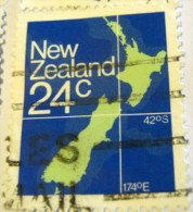 New Zealand 1982 Map 24c - Used - Usati
