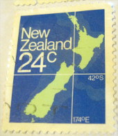 New Zealand 1982 Map 24c - Used - Oblitérés