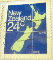 New Zealand 1982 Map 24c - Used - Usati