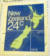 New Zealand 1982 Map 24c - Used - Used Stamps