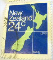 New Zealand 1982 Map 24c - Used - Usati