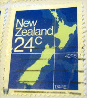 New Zealand 1982 Map 24c - Used - Gebraucht