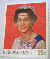 New Zealand 1985 Queen Elizabeth II 25c - Used - Usati