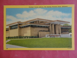 Hot Springs,AR--Garland County Library--not Mailed--PJ 181 - Altri & Non Classificati
