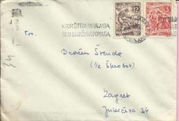 Letter - Who Save And Invest - Help Themselves And Country, Ljubljana-Zagreb, 1951., Yugoslavia - Storia Postale