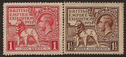 GB 1924 Empire Exhibition SG 430/1 HM UK213 - Tasse