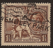 GB 1924 1 1/2d Empire Exhibition SG 431 U UK215 - Taxe