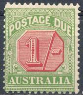 AUSTRALIA 1909 DUES 1/- SC# J46 SCARCE VF OG MLH HR CV$115.00 (DEL01) - Impuestos