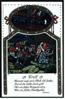 Trauerkarte  Trost  -  Mit Vers  -  Ansichtskarte Ca.1920    (2109) - Funerales