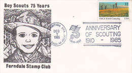 United States 1985 75th Anniversary Of Scouting ,souvenir Cover - Covers & Documents