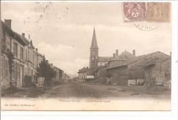 VILLE SUR TOURBE  Grande Rue Et L'église - Ville-sur-Tourbe