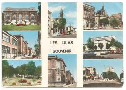 Les Lilas- Multi Vues--souvenir, Voitures  (Réf.5640) - Les Lilas