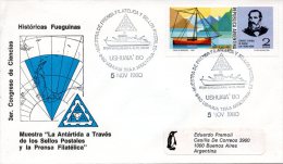 ARGENTINE. Enveloppe Commémorative De 1980. Ushuaia/Bateau. - Navi Polari E Rompighiaccio