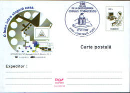 Romania-Postal Stationery Postcard 1998-Computer Is, A World In A House - Informatik