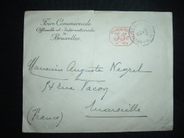 LETTRE POUR FRANCE EMA B 163 à 35c OBL. 16 XI 1929 BRUXELLES + FOIRE COMMERCIALE INTERNATIONALE - Lettres & Documents