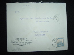 LETTRE POUR FRANCE TP 15 OBL. 9 SEP 34 TEL AVIV + DESHEN - Palestine