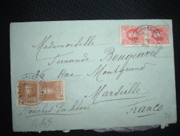 LETTRE POUR FRANCE TP SAN MARTIN 5C X2 + 1C X2 OBL. MAY 2 11 1927 I.2-ROSARIO-S.F. - Cartas & Documentos