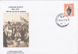 AVRAM IANCU,SPECIAL COVER, 2009,ROMANIA - Covers & Documents