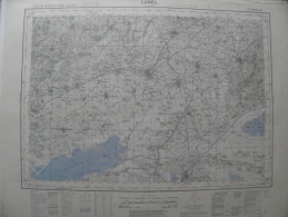 Carte Géographique - LUNEL - 1/50.000 St Drézéry/Sussargues LesBouillens (Perrier) Vauvert Mauguio Aigues-MortesMontcalm - Topographische Kaarten