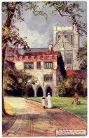 The Deanery And Winchester Cathedral, U.K.  -  Artist Signed Jotter - Winchester