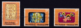 New Zealand 1976 Christmas Set Of 3 Used - Usados