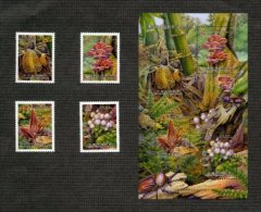 2010 Wild Mushrooms Stamps & S/s (I) Mushroom Fungi Flora Bamboo Stag Beetle Insect Fern Forest Dragonfly Deer Edible - Legumbres