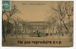 - COGOLIN - Place De La République, En Novembre 1909, Petite Animation, Belle Qualité, écrite, TBE,  Scans. - Cogolin