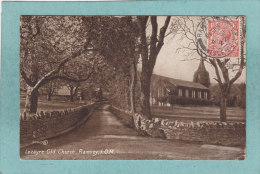 RAMSEY I. O. M .  -  LEZAYRE  OLD  CHURCH -  1922  -  Valentine's ( Legère Trace Pliure Angle Bas Droit ) - Insel Man