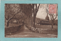 RAMSEY I. O. M .  -  LEZAYRE  OLD  CHURCH -  1922  -  Valentine's ( Legère Trace Pliure Angle Bas Droit ) - Isle Of Man