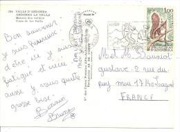 N° Y&T 267 ANDORRE  Vers  FRANCE Le  03 SEPTEMBRE1979( 2scans) - Cartas & Documentos