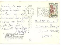 N° Y&T 267 ANDORRE  Vers  FRANCE Le  03 SEPTEMBRE1979( 2scans) - Brieven En Documenten