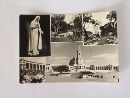 CARTOLINA FATIMA CON MADONNA VIAGGIATA DEL 1958 - Vierge Marie & Madones