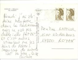 N° Y&T 2185X2  LUNEL Vers  ROYAN Le  20 JUILLET1983( 2scans) - Covers & Documents