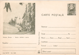 POIANA BRASOV - AIR TRAMWAY ARRIVAL,POSTCARD STATIONERY INTERPOSTAL,1971,ROMANIA - Lettres & Documents