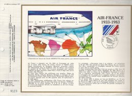 France Feuillet CEF 689 - Air-France 1933-1983 - 1er Jour 18.06.83 Paris - Illustr. Claude Andréotto - T. 2278 - Covers & Documents