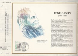 France Feuillet CEF 691 - René Cassin (1887-1976) - 1er Jour 25.06.83 Bayonne - Illustr Pierre Forget - T. 2283 - Covers & Documents