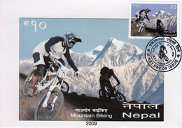 MOUNTAIN BIKING Sport MAXIMUM Card 2009 NEPAL - VTT