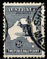 AUSTRALIA 1915 GEORGE V SC# 46 KANGAROO AND MAP VF USED CV.$17.50 (DEL09) - Gebruikt