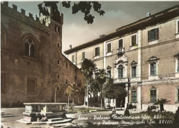 FANO ( PESARO ) - PALAZZO MALESIANO E PALAZZO MONTEVECCHI - ACQUERELLATA - - Fano