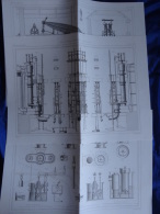 MINES _ Machine D'épuisent (Système De Cornwall) (3 Documents) - Maschinen