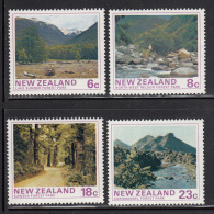 New Zealand MNH Scott #577-#580 Set Of 4 Scenics - Lake Sumner, North West Nelson, Kaweka, Coromandel - Neufs