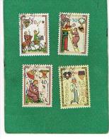 LIECHTENSTEIN -  SG 415.418 -  1962  MINNESINGERS - USATI (USED°) - Used Stamps