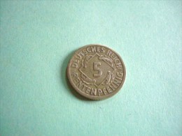 PIECE 1924 ALLEMAGNE DEUTSCHES REICH 5 RENTEN  PFENNIG - 5 Rentenpfennig & 5 Reichspfennig