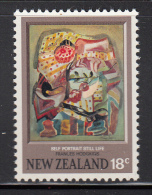 New Zealand MNH Scott #524 18c Self-portrait, Still Life - Paintings By Frances Hodgkins - Nuevos