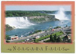 CP, CANADA - ONTARIO, A Panoramic View Of Niagara Falls, Voyagé En 1995 - Chutes Du Niagara