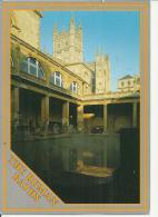 UNITED KINGDOM 1995  – POSTCARD BATH – THE GREAT ROMAN BATH AND BATH ABBEY ADDR TO SWITZERLAND W 1 ST OF Ist POST LONDON - Bath