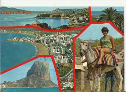 SPAIN 1974  – POSTCARD COSTA BLANCA – ALICANTE – BENIDORM 5 VIEWS  ADDR TO SWITZERLAND W 1 ST OF 5 PTA (100 YEARS ACADEM - Otros & Sin Clasificación
