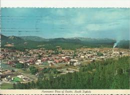 UNITED STATES 1988 – POSTCARD – CUSTER – SOUTH DAKOTA – PANORAMIC VIEW   ADDR TO SWITZERLAND W 1 ST  OF 36 C POSTMARK Y - Other & Unclassified